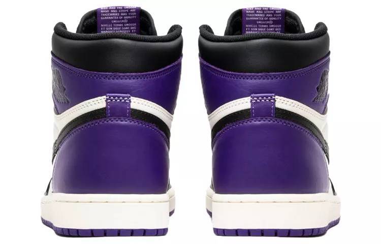 乔丹 Air Jordan 1 Retro High Court Purple 黑紫脚趾 篮球鞋 555088-501