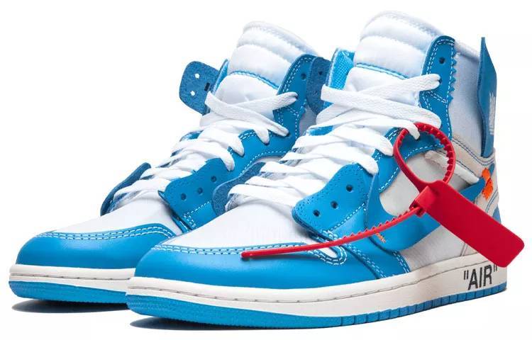 乔丹 Off-White x Air Jordan 1 Retro High OG “UNC” 北卡蓝 AQ0818-148