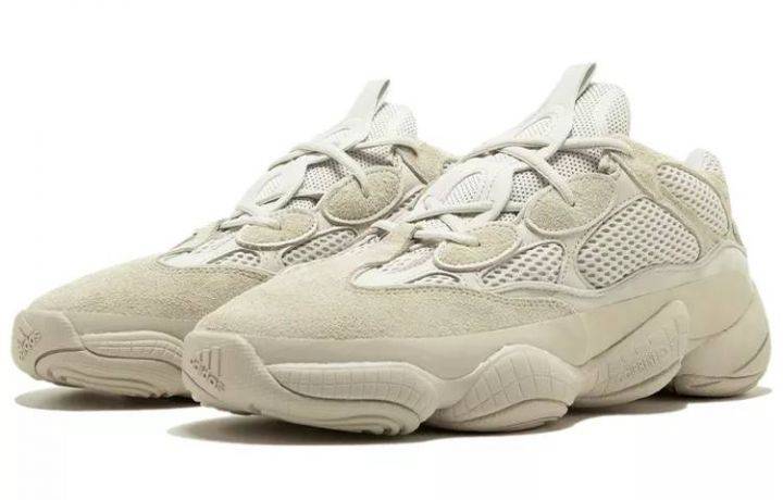 阿迪达斯 adidas originals Yeezy 500 Blush Desert Rat 灰白 男女同款 DB2908