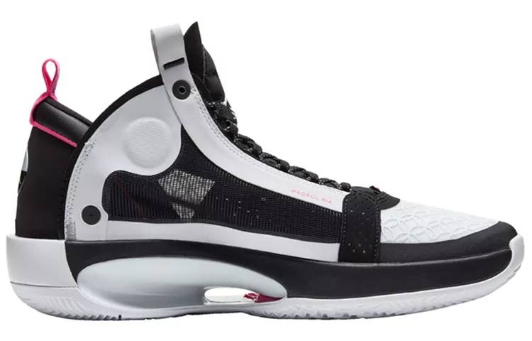 乔丹 Air Jordan 34 “Digital Pink” 黑白 实战篮球鞋 男女同款 AR3240-016