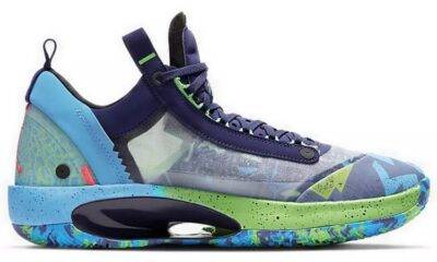 2af6907e38c94f12ad994b3c982d89d0 400x240 - 乔丹 Air Jordan 34 Low 蓝绿 国外版 实战篮球鞋 CZ7747-500