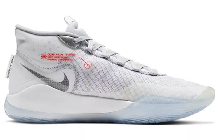 Nike Zoom KD 12 White Wolf Grey 杜兰特 太极阴阳 灰白 实战篮球鞋 男女同款 CK1195-101