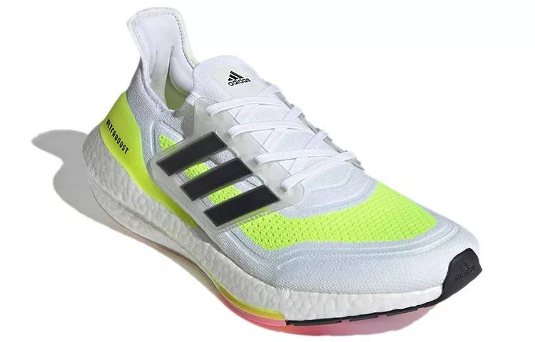 阿迪达斯 adidas Ultra Boost 2021 白黄 男女同款 FY0377