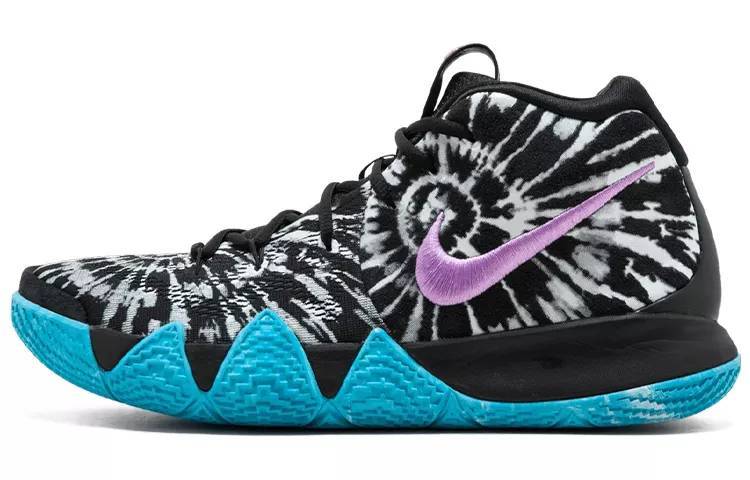 耐克 Nike Kyrie 4 Black Metallic Silver 黑橙 泼墨 实战篮球鞋 943806-010