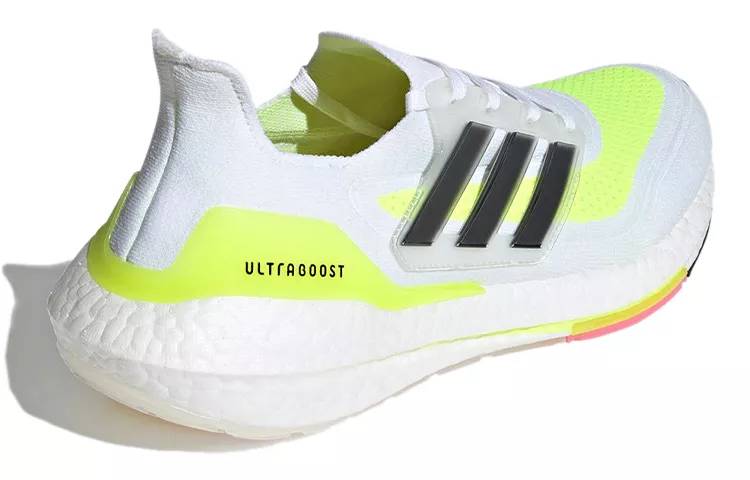 阿迪达斯 adidas Ultra Boost 2021 白黄 男女同款 FY0377