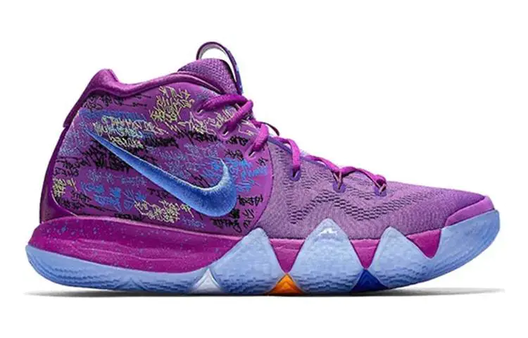 耐克 Nike Kyrie 4 Confetti 欧文4 鸳鸯 紫黄 实战篮球鞋 AA2897-900