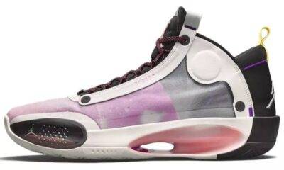 80d9a3d036d140c0981fd3510b5f5e07 400x240 - 乔丹 Air Jordan 34 “Paris” 粉白油画 限量款 实战篮球鞋 男女同款 CZ7752-601