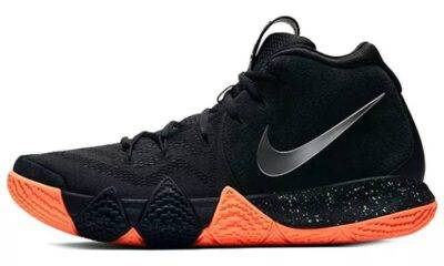 932614319cce497ba12fb85561149de4 400x240 - 耐克 Nike Kyrie 4 Black Metallic Silver 黑橙 泼墨 实战篮球鞋 943806-010