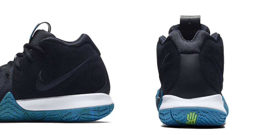 篮球鞋, 球鞋, 实战篮球鞋, Obsidian - 耐克 Nike Kyrie 4 Dark Obsidian 黑蓝 实战篮球鞋 943806-401