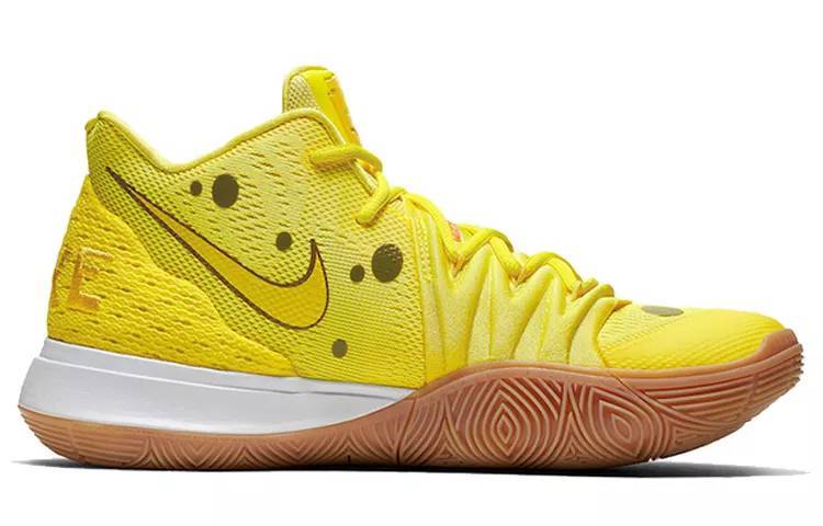 耐克 SpongeBob SquarePants x Nike Kyrie 5 欧文5 海绵宝宝 黄 实战篮球鞋 CJ6951-700