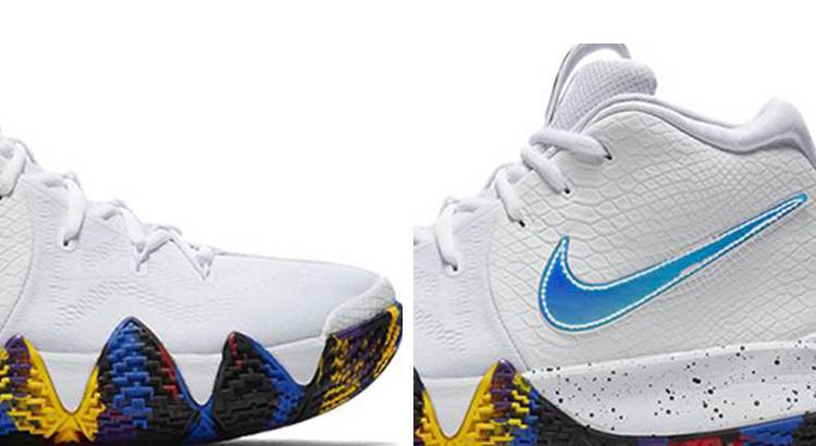 篮球鞋, 球鞋, 实战篮球鞋, Mamba - 耐克 Nike Kyrie 4 'NCAA Tournament' 欧文4 白色 实战篮球鞋 943807-104