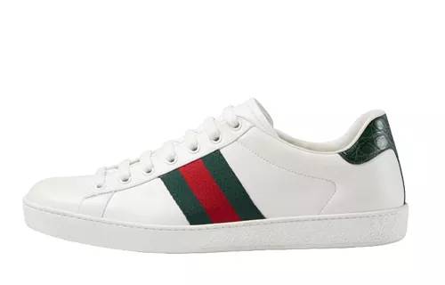 古驰 GUCCI Ace系列 互扣式G 运动鞋 白 599147 AYO70 9094