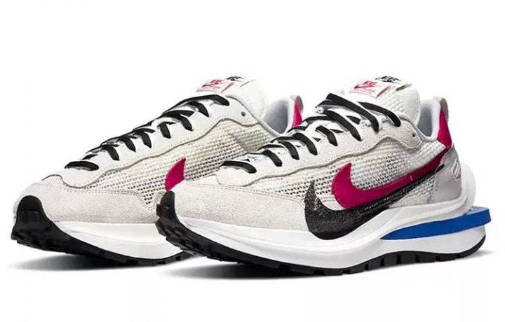 Sacai x Nike VaporWaffle “Royal Fuchsia” 灰白 男女同款 CV1363-100