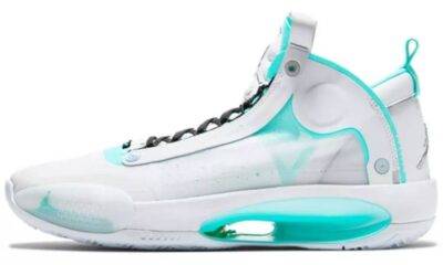 ca1f1184c1904612bc09e10ba849b529 400x240 - 乔丹 Air Jordan 34 “Snow Leopard”薄荷绿 郭艾伦 实战篮球鞋 BQ3381-103