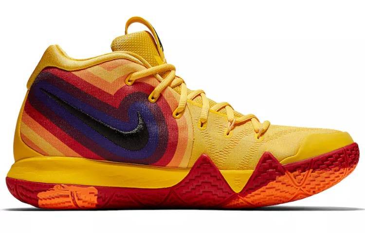 耐克 Nike Kyrie 4 70s QS 欧文4 黄色 实战篮球鞋 943807-700