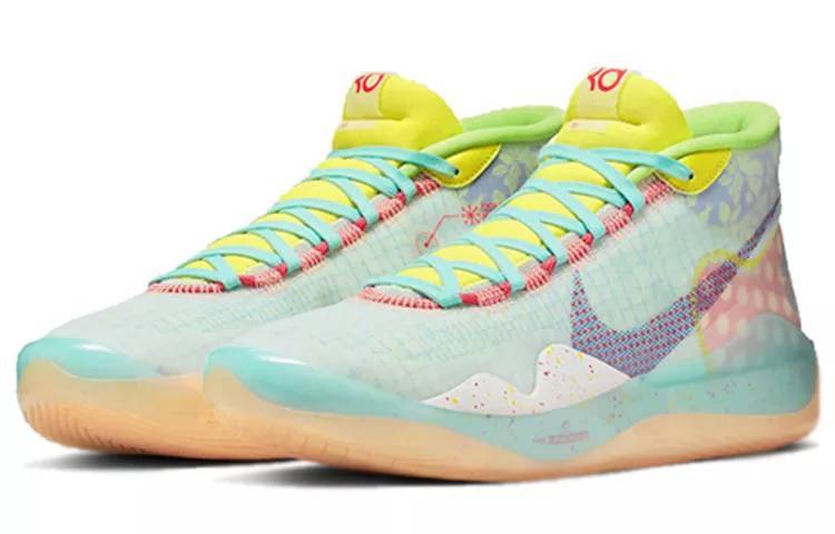 Nike KD 12 EYBL 粉蓝 实战篮球鞋 男女同款 CK1195-300