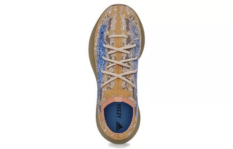 阿迪达斯 adidas originals Yeezy Boost 380 “Blue Oat Reflective” 蓝棕 满天星 男女同款 FX9847