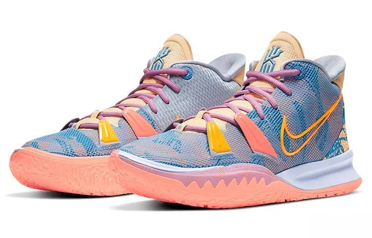 耐克 Nike Kyrie 7 “Expressions” 艺术主题 蓝粉 实战篮球鞋 国外版 男女同款 DC0588-003