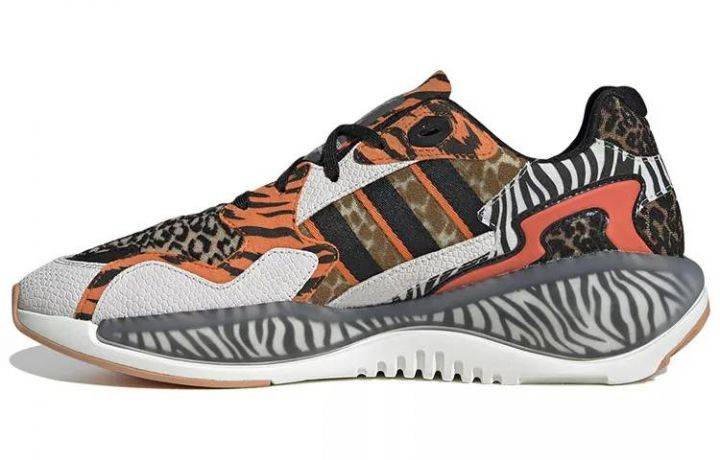 阿迪达斯 atmos x adidas originals ZX Alkyne Crazy Animal 狂野动物园 黑白棕 男女同款 FY5235