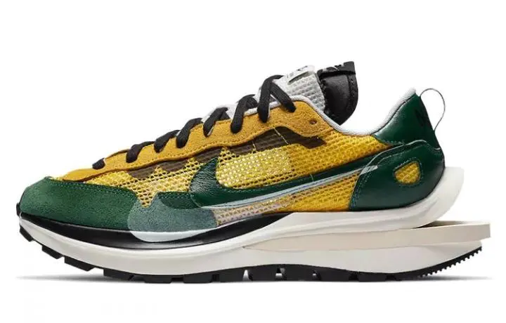 Sacai x Nike VaporWaffle “Tour Yellow” 黄绿 男女同款 CV1363-700