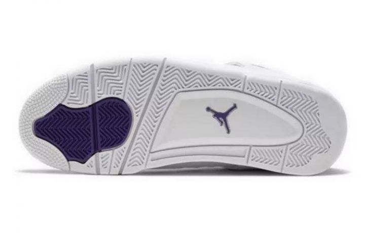 乔丹 Air Jordan 4 Retro Purple Metallic 白紫 男女同款 CT8527-115