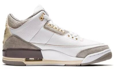 1d56c37fbafe4ec6b7b3938e9cfe0a69 400x240 - 乔丹 A Ma Maniére x Air Jordan 3 Retro SP "Medium Grey" 米白灰 DH3434-110