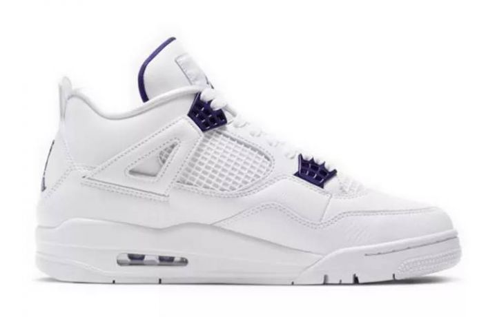 乔丹 Air Jordan 4 Retro Purple Metallic 白紫 男女同款 CT8527-115