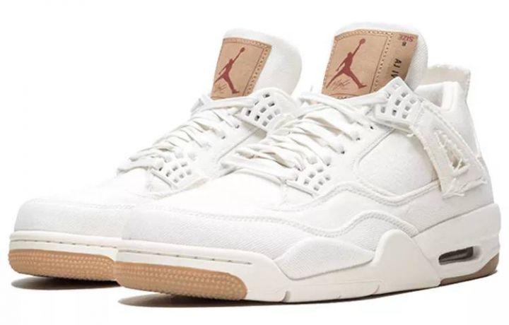 乔丹 Air Jordan 4 Retro Levis White (Levis Tag) 李维斯 AO2571-100-1