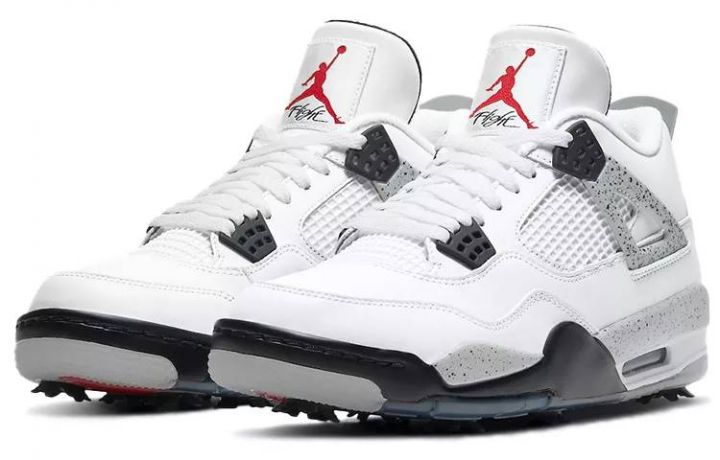 乔丹 Air Jordan 4 Golf “White Cement” 白水泥 男女同款 CU9981-100