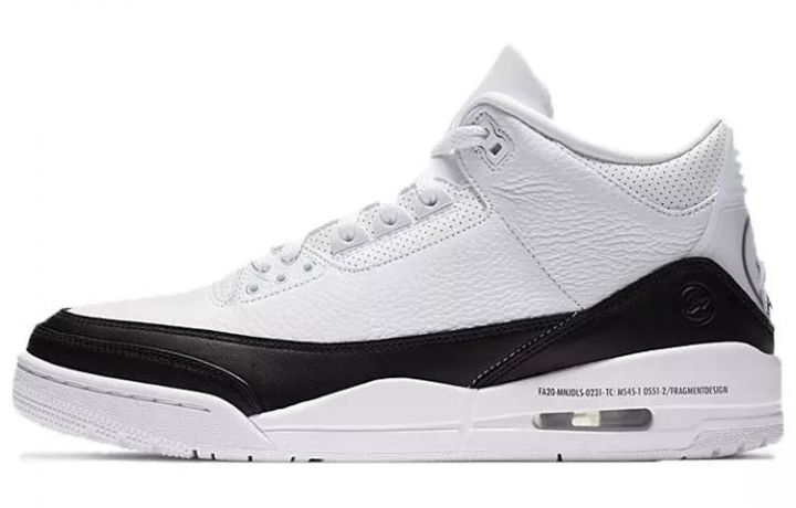 乔丹 Fragment x Air Jordan 3 Retro SP White 藤原浩 黑白 男女同款 DA3595-100-1