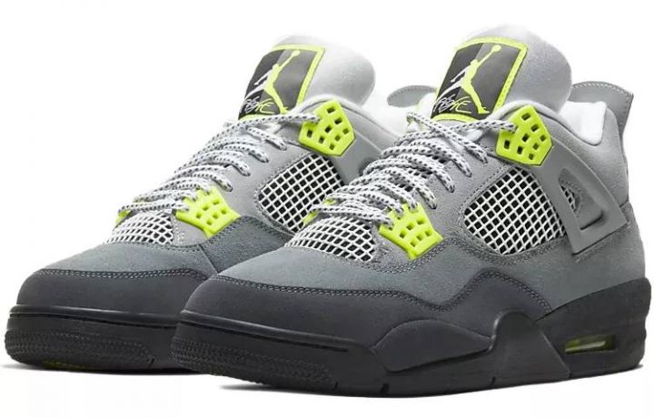 乔丹 Air Jordan 4 Retro SE ‘95 Neon 灰绿 篮球鞋 男女同款 CT5342-007