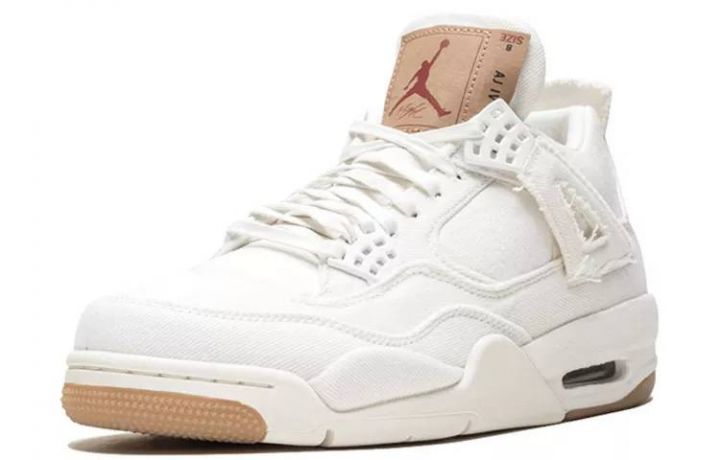 乔丹 Air Jordan 4 Retro Levis White (Levis Tag) 李维斯 AO2571-100-1