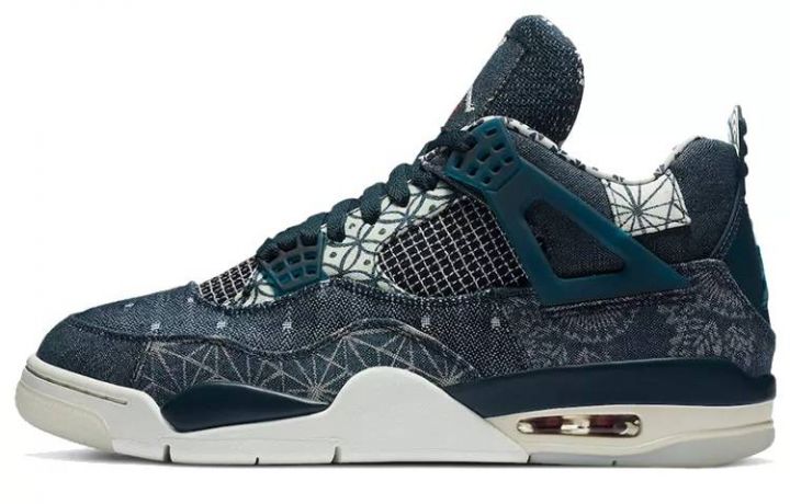 乔丹 Air Jordan 4 Retro SE “Deep Ocean” 蓝白 刺子绣 男女同款 CW0898-400