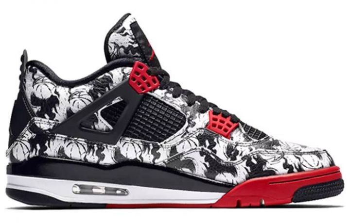 乔丹 Air Jordan 4 “Tattoo”黑白涂鸦 中国元素 BQ0897-006