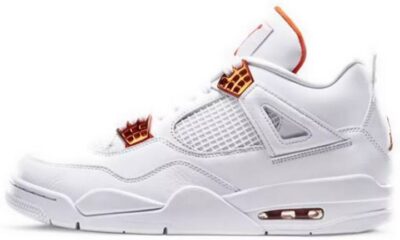 c819dde7dd9a4314a26f77686f64efc2 400x240 - 乔丹 Air Jordan 4 Retro “Orange Metallic” 白橙 男女同款 CT8527-118