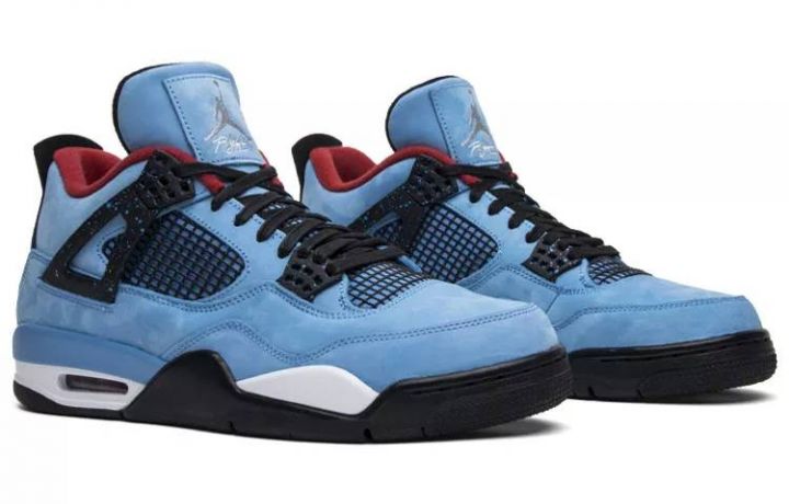 乔丹 Air Jordan 4 x Travis Scott Cactus Jack TS联名 冰蓝 308497-406