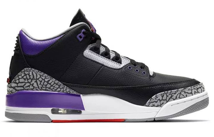 乔丹 Air Jordan 3 Retro "Court Purple" 黑紫 男女同款 CT8532-050