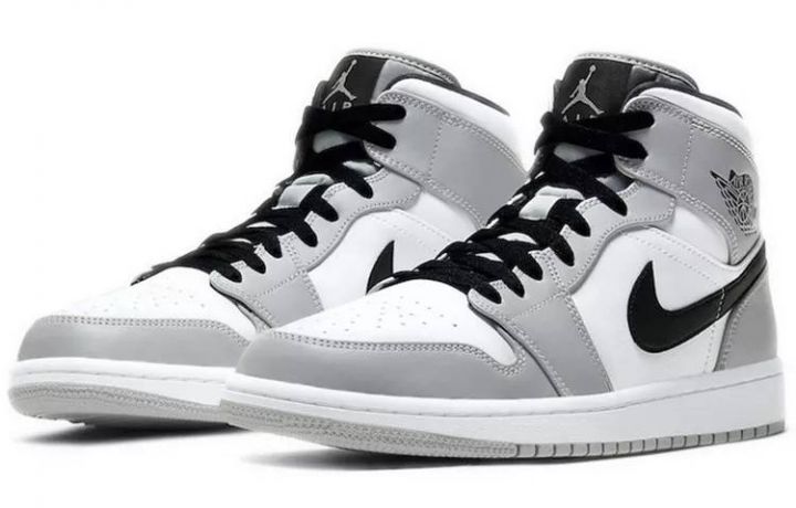 乔丹 Air Jordan 1 Mid “Light Smoke Grey” 烟灰 “小dior” AJ1 中帮篮球鞋-1