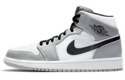 乔丹 Air Jordan 1 Mid “Light Smoke Grey” 烟灰 “小dior” AJ1 中帮篮球鞋 554724-092