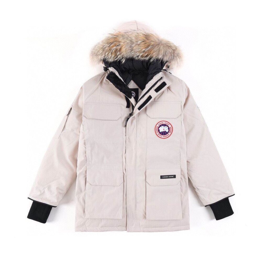 canada goose 加拿大鹅  08远征款 中长款羽绒服 米白