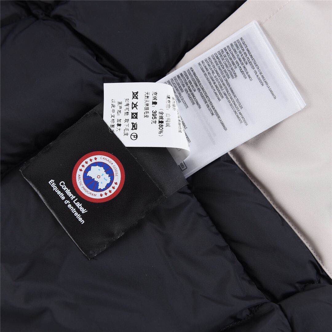 - canada goose 加拿大鹅  08远征款 中长款羽绒服 米白