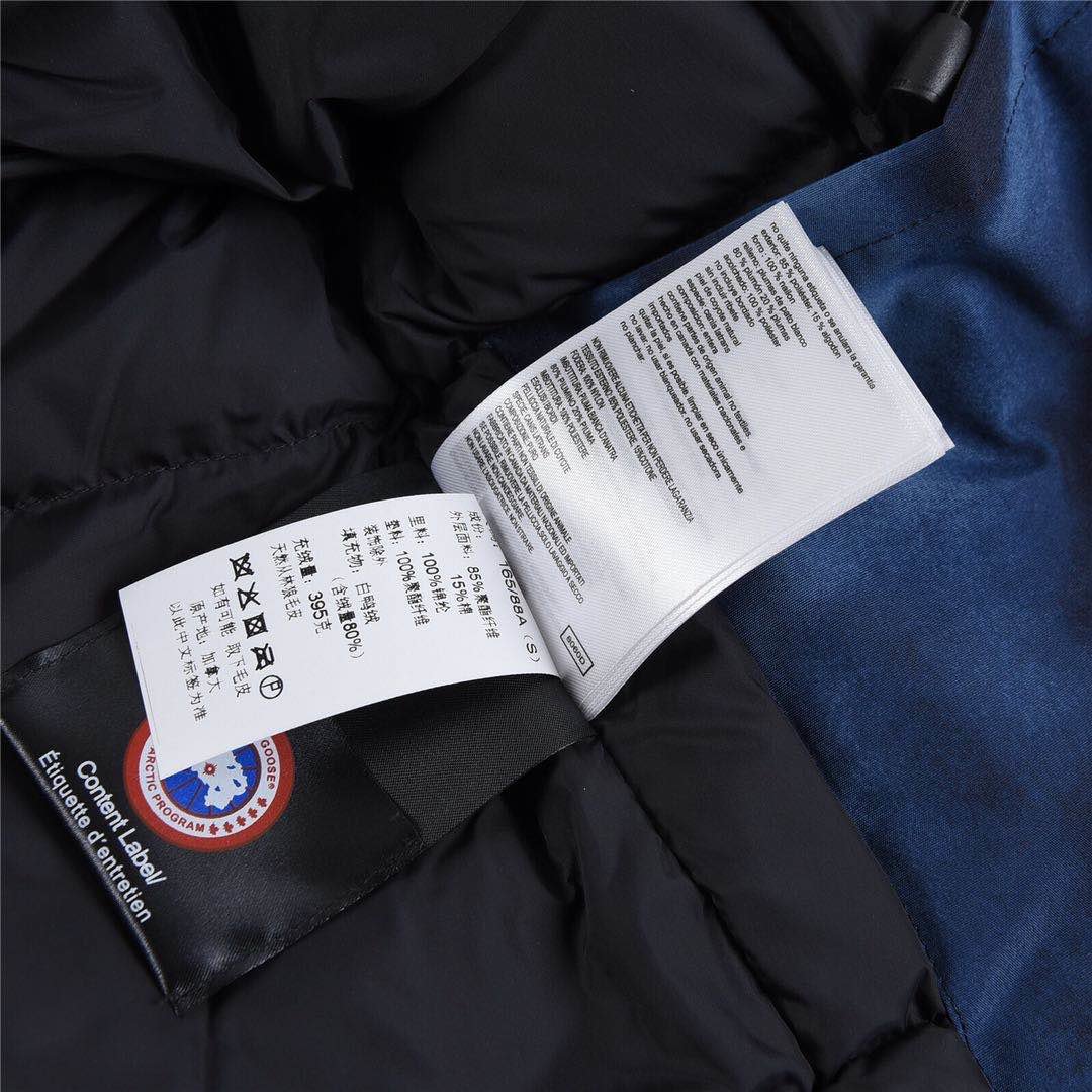 - canada goose 加拿大鹅  08远征款 中长款羽绒服 蓝迷彩