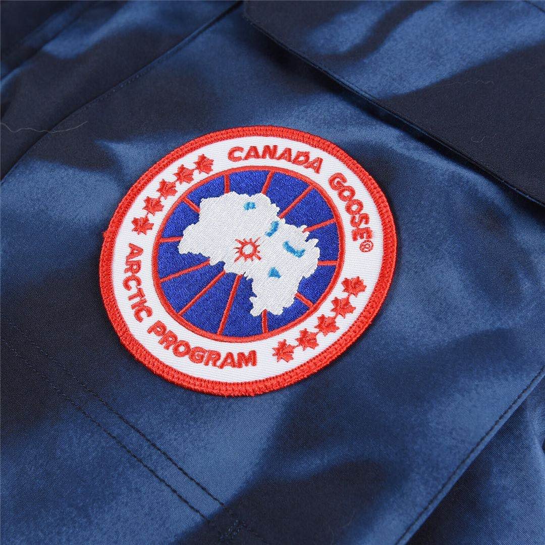- canada goose 加拿大鹅  08远征款 中长款羽绒服 蓝迷彩