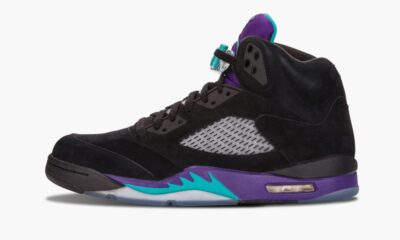 乔丹 Air Jordan 5复古 “Black Grape” AJ5 实战篮球鞋 136027 007