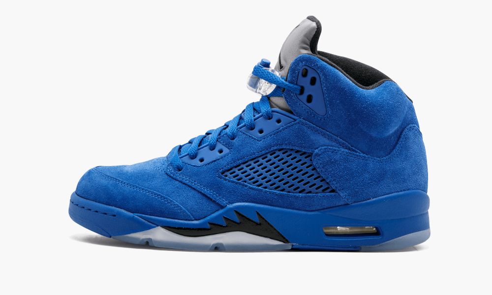 乔丹 Air Jordan 5 “Blue Suede” AJ5 蓝色麂皮 实战篮球鞋 136027 401