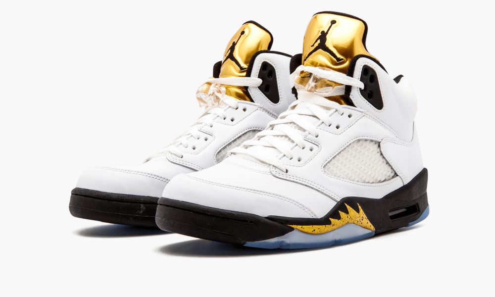 乔丹 Air Jordan 5复古 “Olympic Gold Medal” AJ5 实战篮球鞋 136027 133