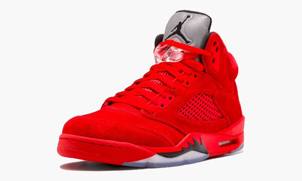 乔丹 Air Jordan 5 Retro Red Suede 愤怒公牛 大红麂皮 136027 602 “Red Suede” AJ5 实战篮球鞋