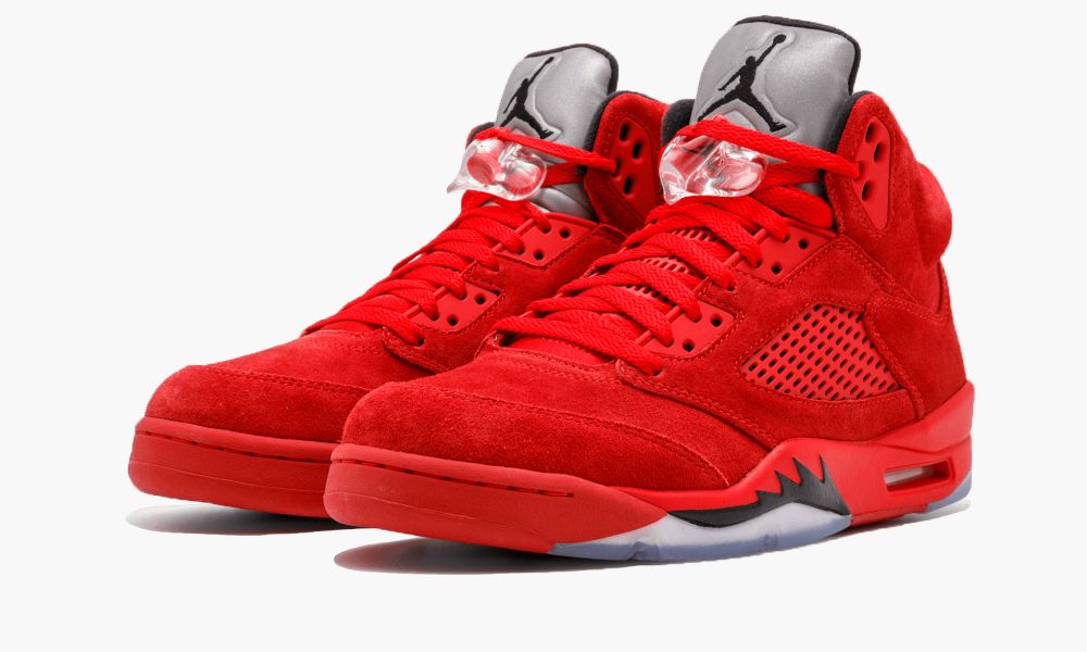 乔丹 Air Jordan 5 Retro Red Suede 愤怒公牛 大红麂皮 136027 602 “Red Suede” AJ5 实战篮球鞋