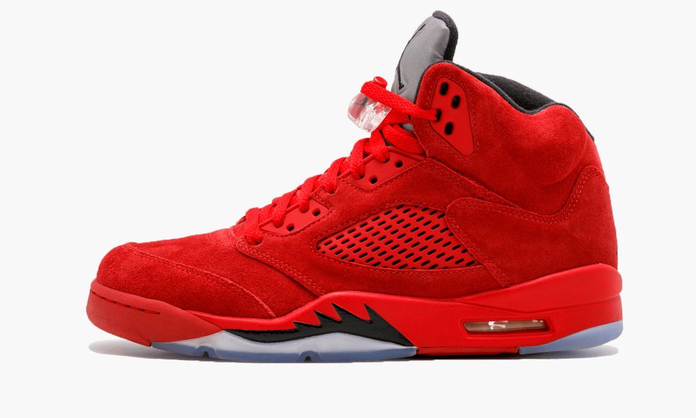 乔丹 Air Jordan 5 Retro Red Suede 愤怒公牛 大红麂皮 136027 602 “Red Suede” AJ5 实战篮球鞋