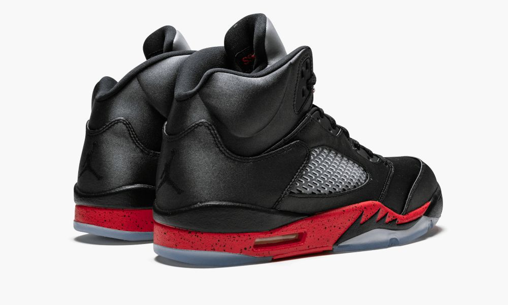 乔丹 Air Jordan 5复古黑红 “Satin Bred” AJ5 实战篮球鞋 136027 006